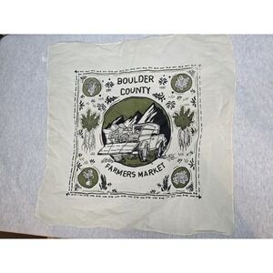 Boulder County Farmers Market Cotton Bandana Scarf